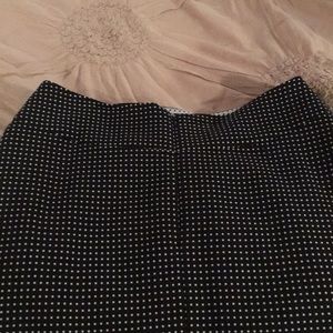 $SALE$!!!Vince Camino a-line black polka dot skirt